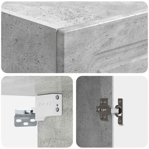 Ormar za montažu na zid 33 x 34,5 x 90 cm Konstruirano drvo - Beton siva 33 x 34,5 x 90 cm Cijena