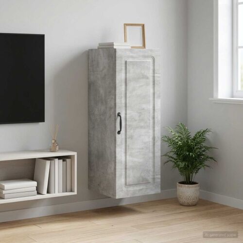 Ormar za montažu na zid 33 x 34,5 x 90 cm Konstruirano drvo - Beton siva 33 x 34,5 x 90 cm Cijena