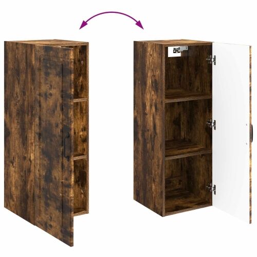 Ormar za montažu na zid 33 x 34,5 x 90 cm Konstruirano drvo - Dimljeni hrast 33 x 34,5 x 90 cm Cijena