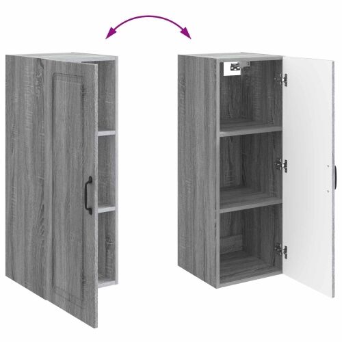 Ormar za montažu na zid 33 x 34,5 x 90 cm Konstruirano drvo - Sivi hrast sonoma 33 x 34,5 x 90 cm Cijena