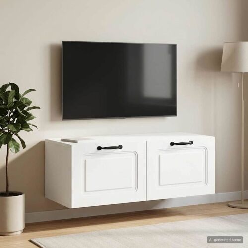 TV ormar za zid Bijela 78,5 x 41 x 30 cm Konstruirano drvo - Bijela 78,5 x 41 cm Cijena