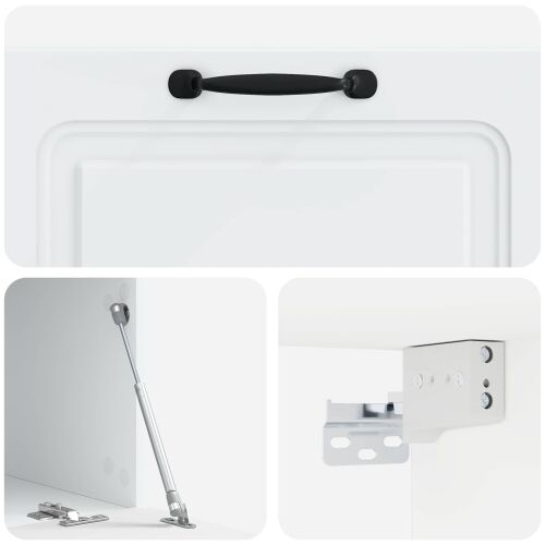 TV ormar za zid Bijela 78,5 x 41 x 30 cm Konstruirano drvo - Bijela 78,5 x 41 cm Cijena