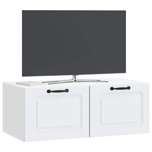 TV ormar za zid Bijela 78,5 x 41 x 30 cm Konstruirano drvo - Bijela 78,5 x 41 cm Cijena
