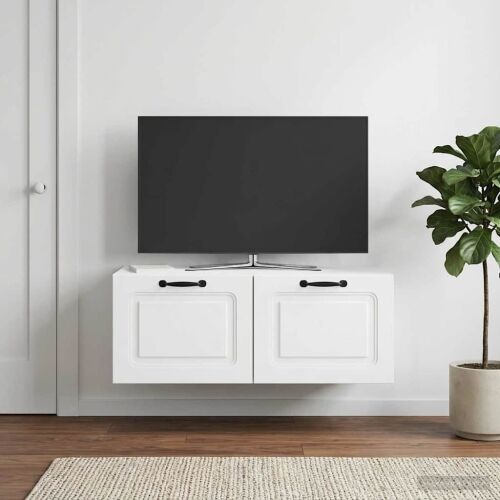 TV ormar za zid Bijela 78,5 x 41 x 30 cm Konstruirano drvo - Bijela 78,5 x 41 cm Cijena