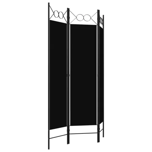 Paravan - Sobna pregrada s 3 panela crna 120 x 180 cm - Crna 3 Cijena