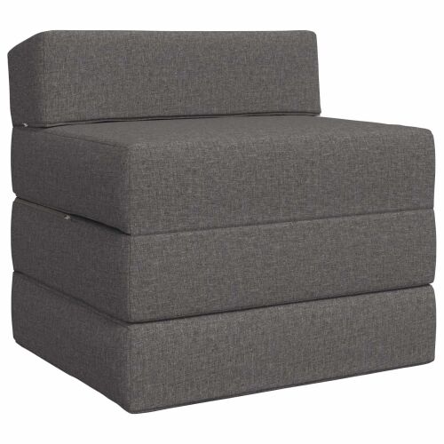 Sofa na razvlačenje Svjetlosiva 70 x 60 x 63 cm Tkanina - Svjetlosiva 200 x 70 x 15 cm Tkanina Cijena