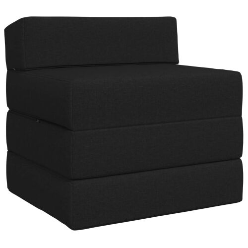 Sofa na razvlačenje Crna 200 x 70 x 15 cm Tkanina - Crna 200 x 70 x 15 cm Tkanina Cijena
