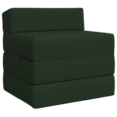 Sofa na razvlačenje Tamnozelena 200 x 70 x 15 cm Tkanina - Tamnozelena 200 x 70 x 15 cm Tkanina Cijena
