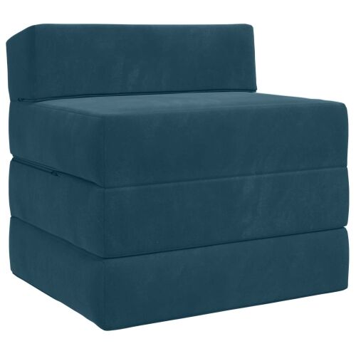 Sofa na razvlačenje Plava 200 x 70 x 15 cm Baršun - Plava 200 x 70 x 15 cm Baršun Cijena