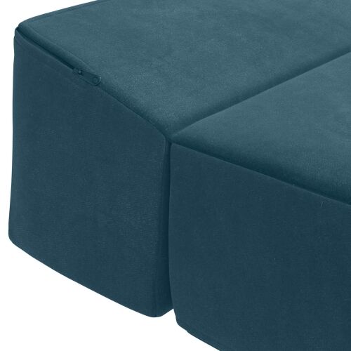 Sofa na razvlačenje Plava 200 x 70 x 15 cm Baršun - Plava 200 x 70 x 15 cm Baršun Cijena