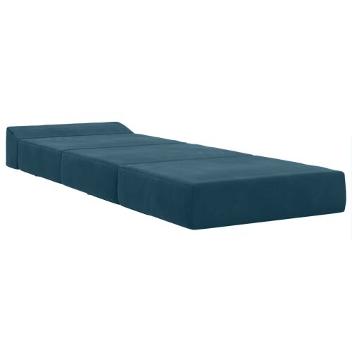 Sofa na razvlačenje Plava 200 x 70 x 15 cm Baršun - Plava 200 x 70 x 15 cm Baršun Cijena