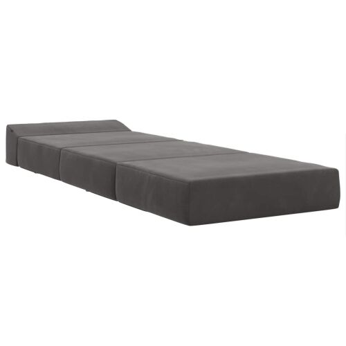 Sofa na razvlačenje Tamnosiva 200 x 70 x 15 cm Baršun - Tamnosiva 200 x 70 x 15 cm Baršun Cijena