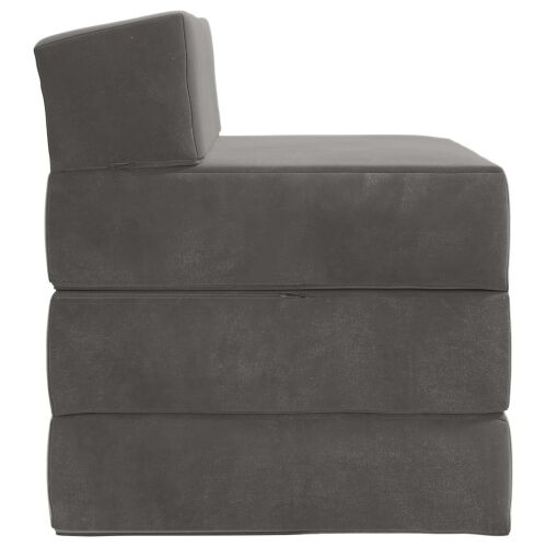 Sofa na razvlačenje Tamnosiva 200 x 70 x 15 cm Baršun - Tamnosiva 200 x 70 x 15 cm Baršun Cijena