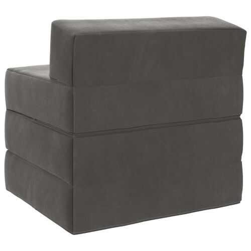Sofa na razvlačenje Tamnosiva 200 x 70 x 15 cm Baršun - Tamnosiva 200 x 70 x 15 cm Baršun Cijena