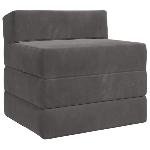 Sofa na razvlačenje Tamnosiva 200 x 70 x 15 cm Baršun - Tamnosiva 200 x 70 x 15 cm Baršun Cijena