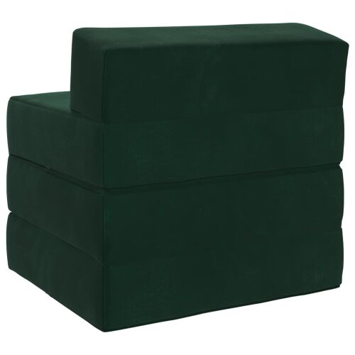 Sofa na razvlačenje Tamnozelena 200 x 70 x 15 cm Baršun - Tamnozelena 200 x 70 x 15 cm Baršun Cijena