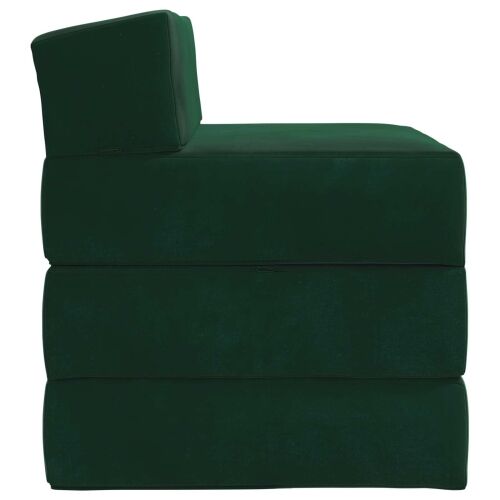 Sofa na razvlačenje Tamnozelena 200 x 70 x 15 cm Baršun - Tamnozelena 200 x 70 x 15 cm Baršun Cijena
