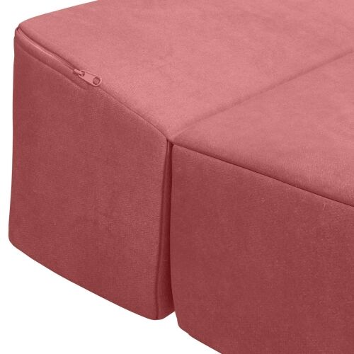 Sofa na razvlačenje Ružičasta 200 x 70 x 15 cm Baršun - Ružičasta 200 x 70 x 15 cm Baršun Cijena