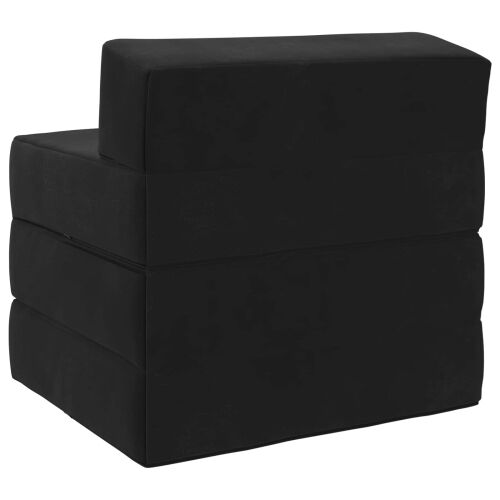 Sofa na razvlačenje Crna 200 x 70 x 15 cm Baršun - Crna 200 x 70 x 15 cm Baršun Cijena