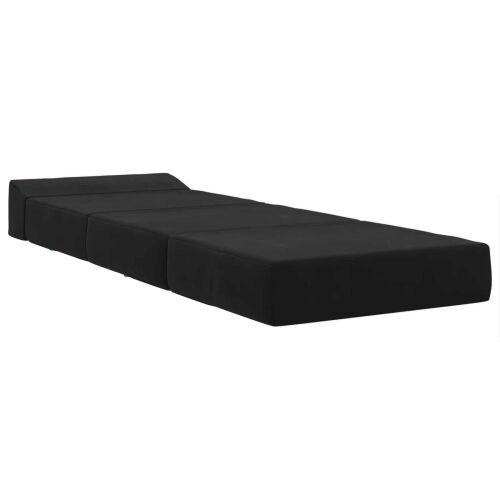 Sofa na razvlačenje Crna 200 x 70 x 15 cm Baršun - Crna 200 x 70 x 15 cm Baršun Cijena