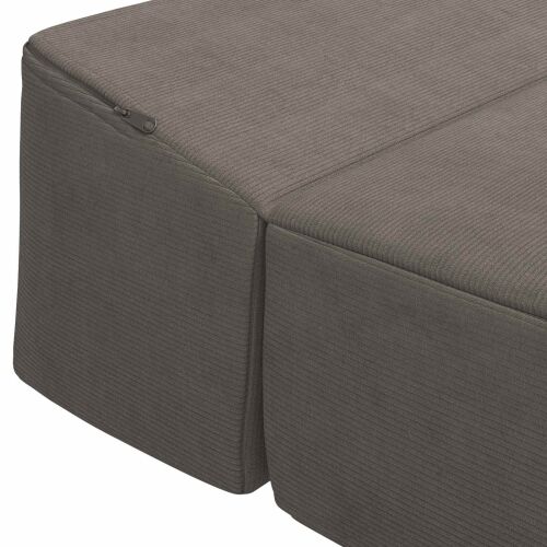 Sofa na razvlačenje Svjetlosiva 200 x 70 x 15 cm - Svjetlosiva 200 x 70 x 15 cm Baršunasta tkanina Cijena