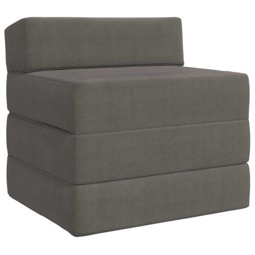 Sofa na razvlačenje Svjetlosiva 200 x 70 x 15 cm - Svjetlosiva 200 x 70 x 15 cm Baršunasta tkanina Cijena