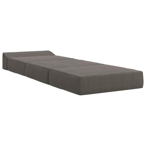 Sofa na razvlačenje Svjetlosiva 200 x 70 x 15 cm - Svjetlosiva 200 x 70 x 15 cm Baršunasta tkanina Cijena