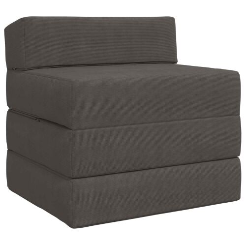 Sofa na razvlačenje Tamnosiva 200 x 70 x 15 cm Kordura tekstil - Tamnosiva 200 x 70 x 15 cm Baršunasta tkanina Cijena