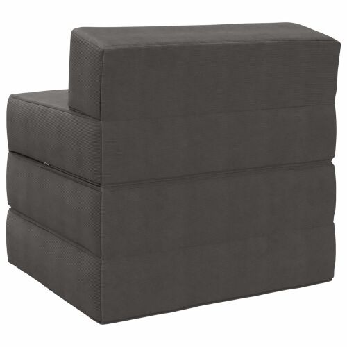Sofa na razvlačenje Tamnosiva 200 x 70 x 15 cm Kordura tekstil - Tamnosiva 200 x 70 x 15 cm Baršunasta tkanina Cijena