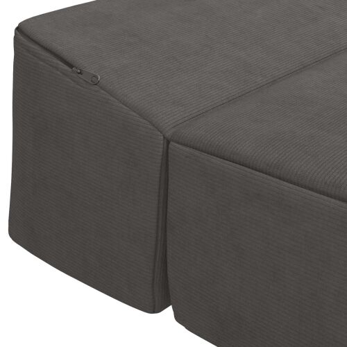 Sofa na razvlačenje Tamnosiva 200 x 70 x 15 cm Kordura tekstil - Tamnosiva 200 x 70 x 15 cm Baršunasta tkanina Cijena