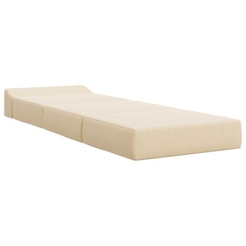 Sofa na razvlačenje Krem 200 x 70 x 15 cm Kordura tekstil - Krem 200 x 70 x 15 cm Baršunasta tkanina Cijena