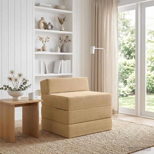 Sofa na razvlačenje Svijetlozeleni sivi 200 x 70 x 15 cm - Svijetlo zelena siva 200 x 70 x 15 cm Baršunasta tkanina Cijena