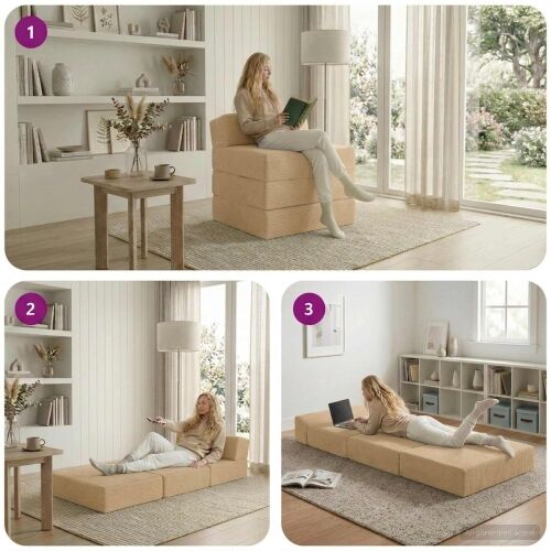 Sofa na razvlačenje Svijetlozeleni sivi 200 x 70 x 15 cm - Svijetlo zelena siva 200 x 70 x 15 cm Baršunasta tkanina Cijena
