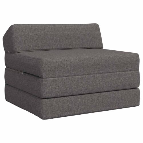 Sofa na razvlačenje Svjetlosiva 200 x 70 x 10 cm Tkanina - Svjetlosiva 200 x 70 x 10 cm Tkanina Cijena