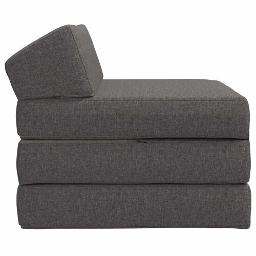 Sofa na razvlačenje Svjetlosiva 200 x 70 x 10 cm Tkanina - Svjetlosiva 200 x 70 x 10 cm Tkanina Cijena
