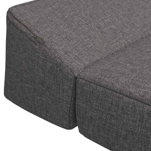 Sofa na razvlačenje Svjetlosiva 200 x 70 x 10 cm Tkanina - Svjetlosiva 200 x 70 x 10 cm Tkanina Cijena