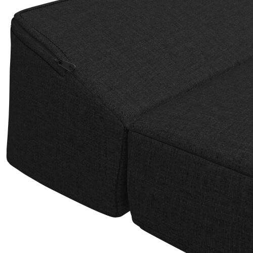 Sofa na razvlačenje Crna 200 x 70 x 10 cm Tkanina - Crna 200 x 70 x 10 cm Tkanina Cijena