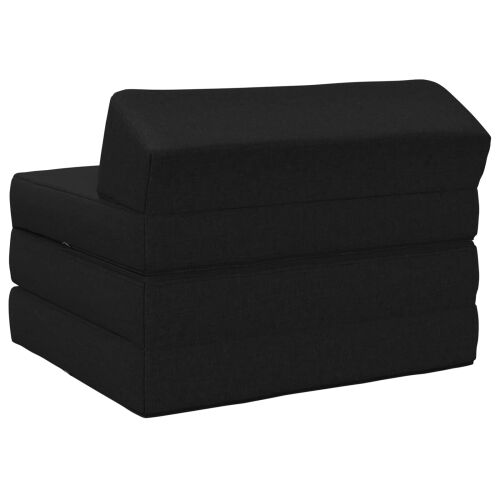 Sofa na razvlačenje Crna 200 x 70 x 10 cm Tkanina - Crna 200 x 70 x 10 cm Tkanina Cijena