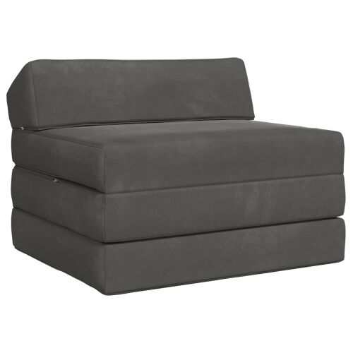 Sofa na razvlačenje Tamnosiva 200 x 70 x 10 cm Baršun - Tamnosiva 200 x 70 x 10 cm Baršun Cijena