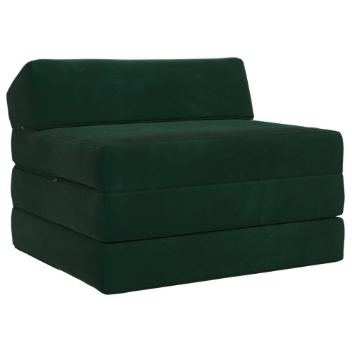 Sofa na razvlačenje Tamnozelena 200 x 70 x 10 cm Baršun - Tamnozelena 200 x 70 x 10 cm Baršun Cijena