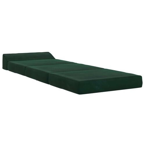 Sofa na razvlačenje Tamnozelena 200 x 70 x 10 cm Baršun - Tamnozelena 200 x 70 x 10 cm Baršun Cijena