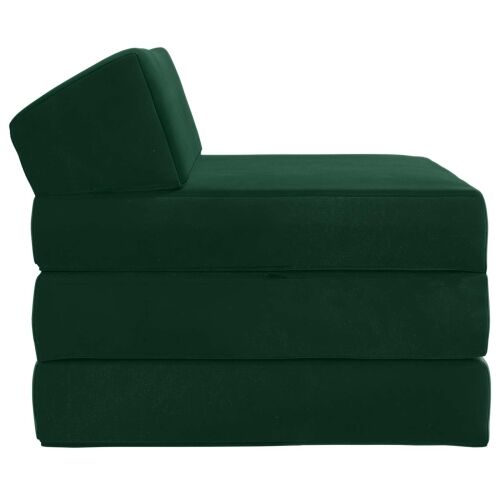 Sofa na razvlačenje Tamnozelena 200 x 70 x 10 cm Baršun - Tamnozelena 200 x 70 x 10 cm Baršun Cijena