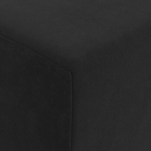Sofa na razvlačenje Crna 200 x 70 x 10 cm Baršun - Crna 200 x 70 x 10 cm Baršun Cijena