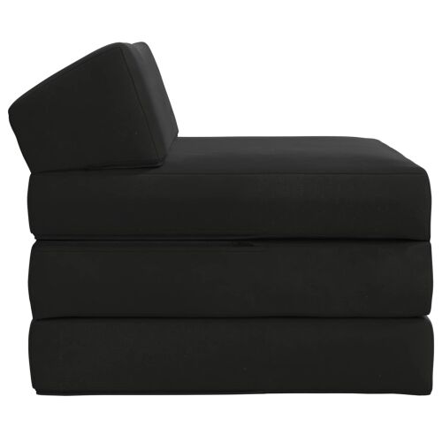 Sofa na razvlačenje Crna 200 x 70 x 10 cm Baršun - Crna 200 x 70 x 10 cm Baršun Cijena