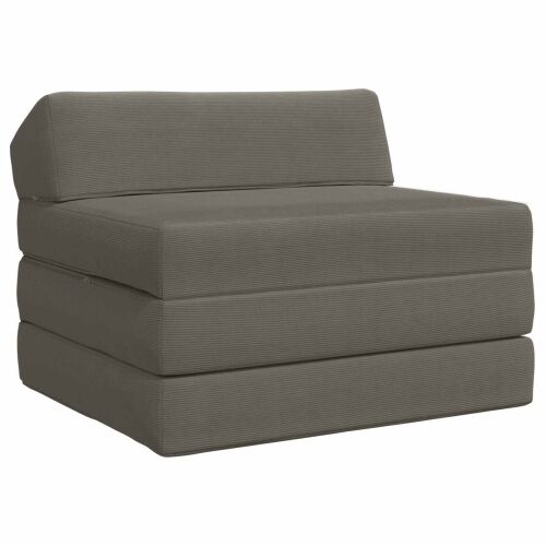 Sofa na razvlačenje Svjetlosiva 200 x 70 x 10 cm - Svjetlosiva 200 x 70 x 10 cm Baršunasta tkanina Cijena