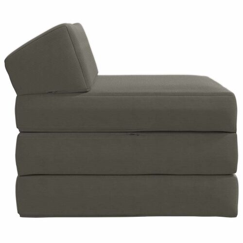 Sofa na razvlačenje Svjetlosiva 200 x 70 x 10 cm - Svjetlosiva 200 x 70 x 10 cm Baršunasta tkanina Cijena