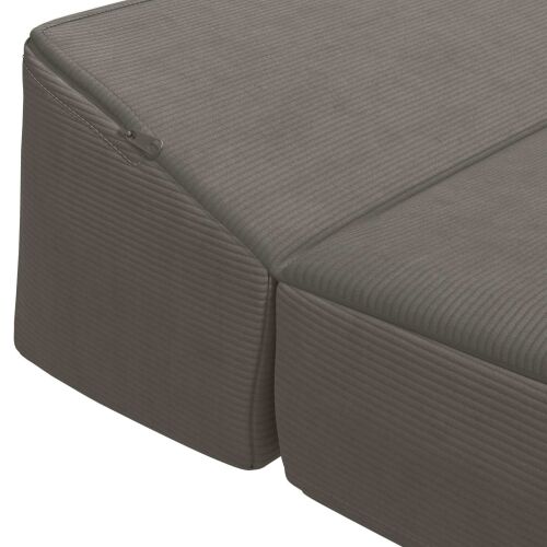 Sofa na razvlačenje Svjetlosiva 200 x 70 x 10 cm - Svjetlosiva 200 x 70 x 10 cm Baršunasta tkanina Cijena
