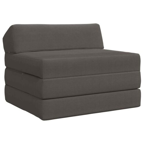 Sofa na razvlačenje Tamnosiva 200 x 70 x 10 cm Kordura tekstil - Tamnosiva 200 x 70 x 10 cm Baršunasta tkanina Cijena
