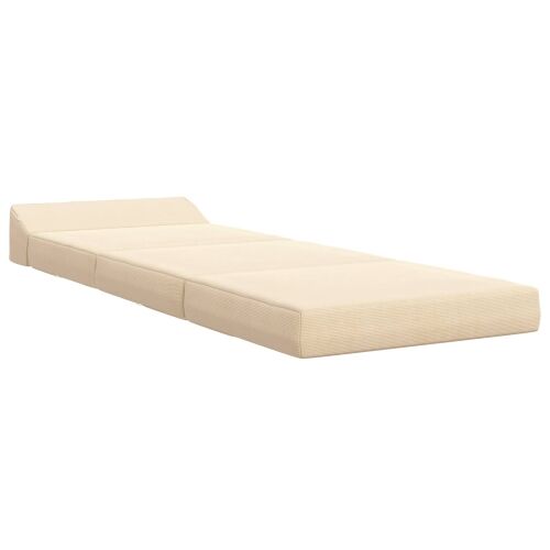 Sofa na razvlačenje Krem 200 x 70 x 10 cm Kordura tekstil - Krem 200 x 70 x 10 cm Baršunasta tkanina Cijena