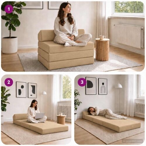 Sofa na razvlačenje Svijetlozeleni sivi 200 x 70 x 10 cm - Svijetlo zelena siva 200 x 70 x 10 cm Baršunasta tkanina Cijena